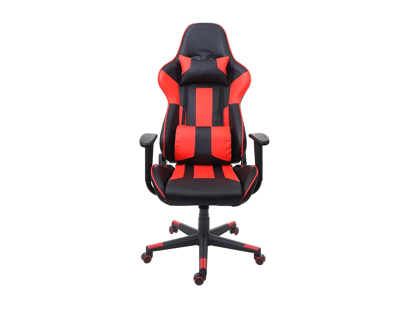 Bürostuhl MCW-F84, Schwarz/rot