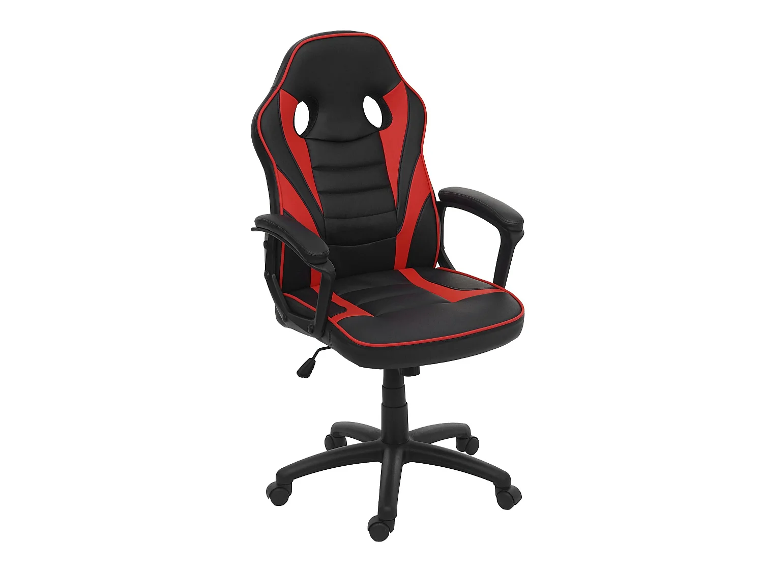 Chaise de bureau MCW-F59,  noir/rouge