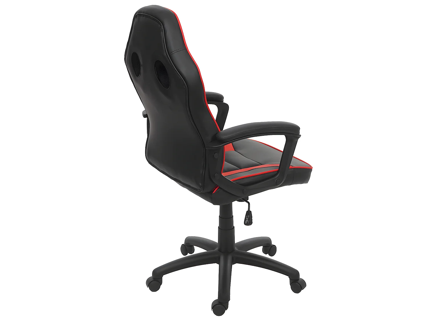 Chaise de bureau MCW-F59,  noir/rouge