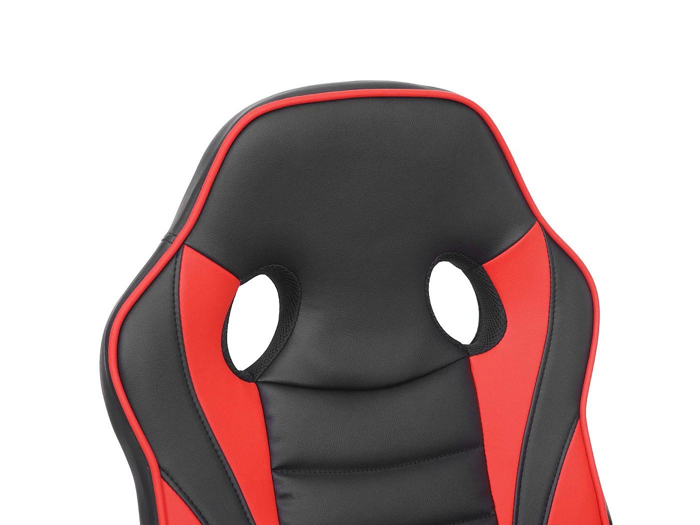 Chaise de bureau MCW-F59,  noir/rouge