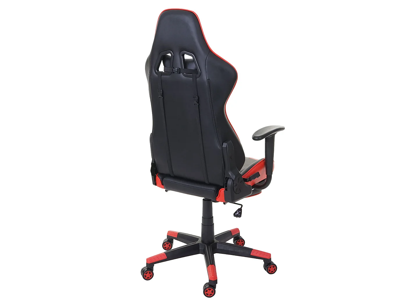 Chaise de bureau MCW-D25,  noir/rouge