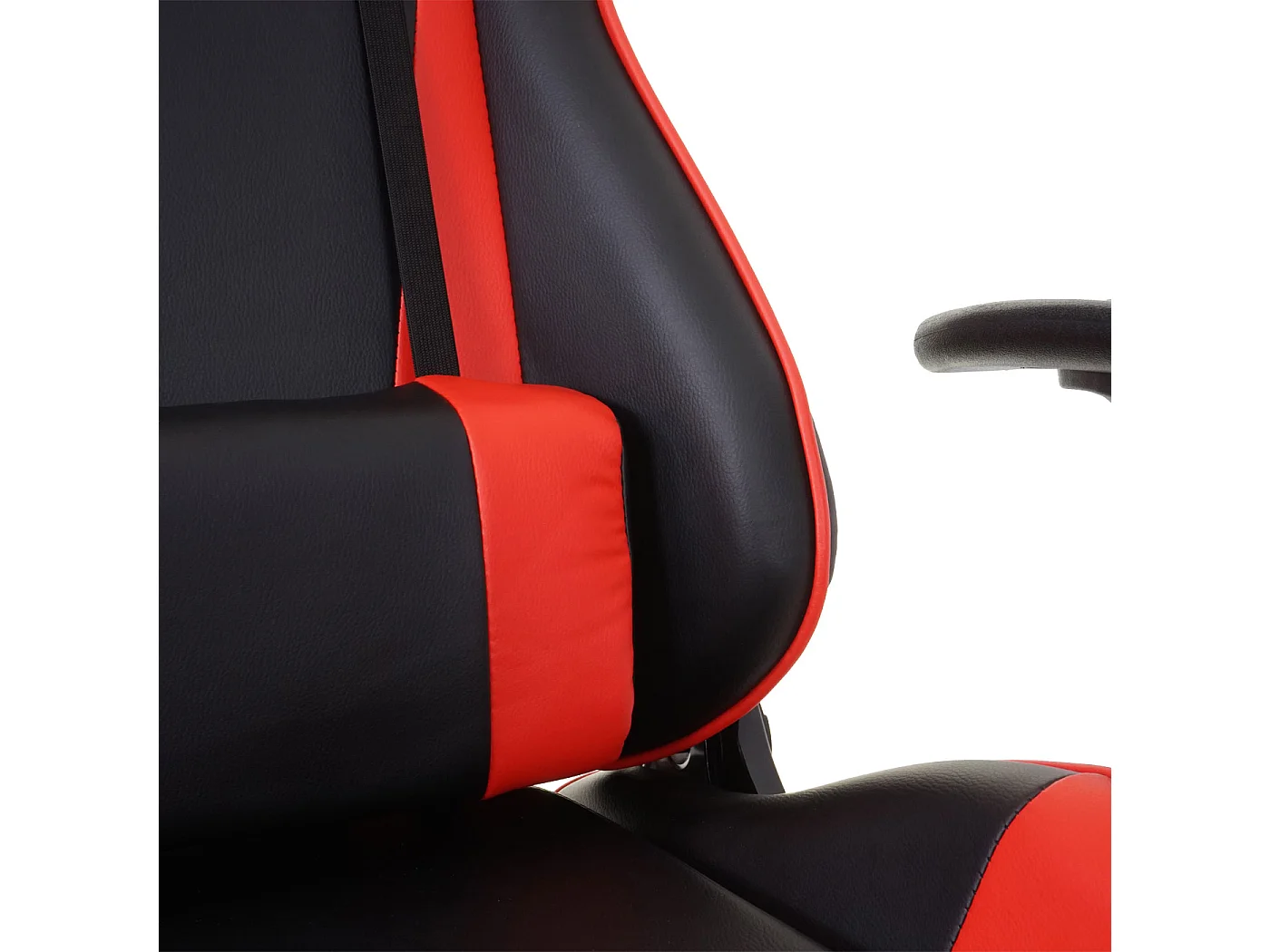 Chaise de bureau MCW-D25,  noir/rouge