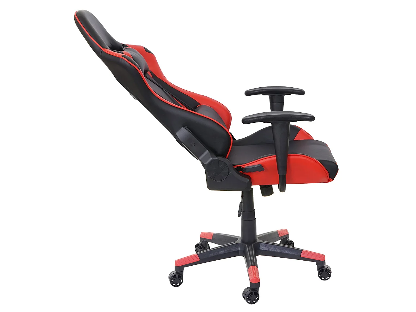 Chaise de bureau MCW-D25,  noir/rouge