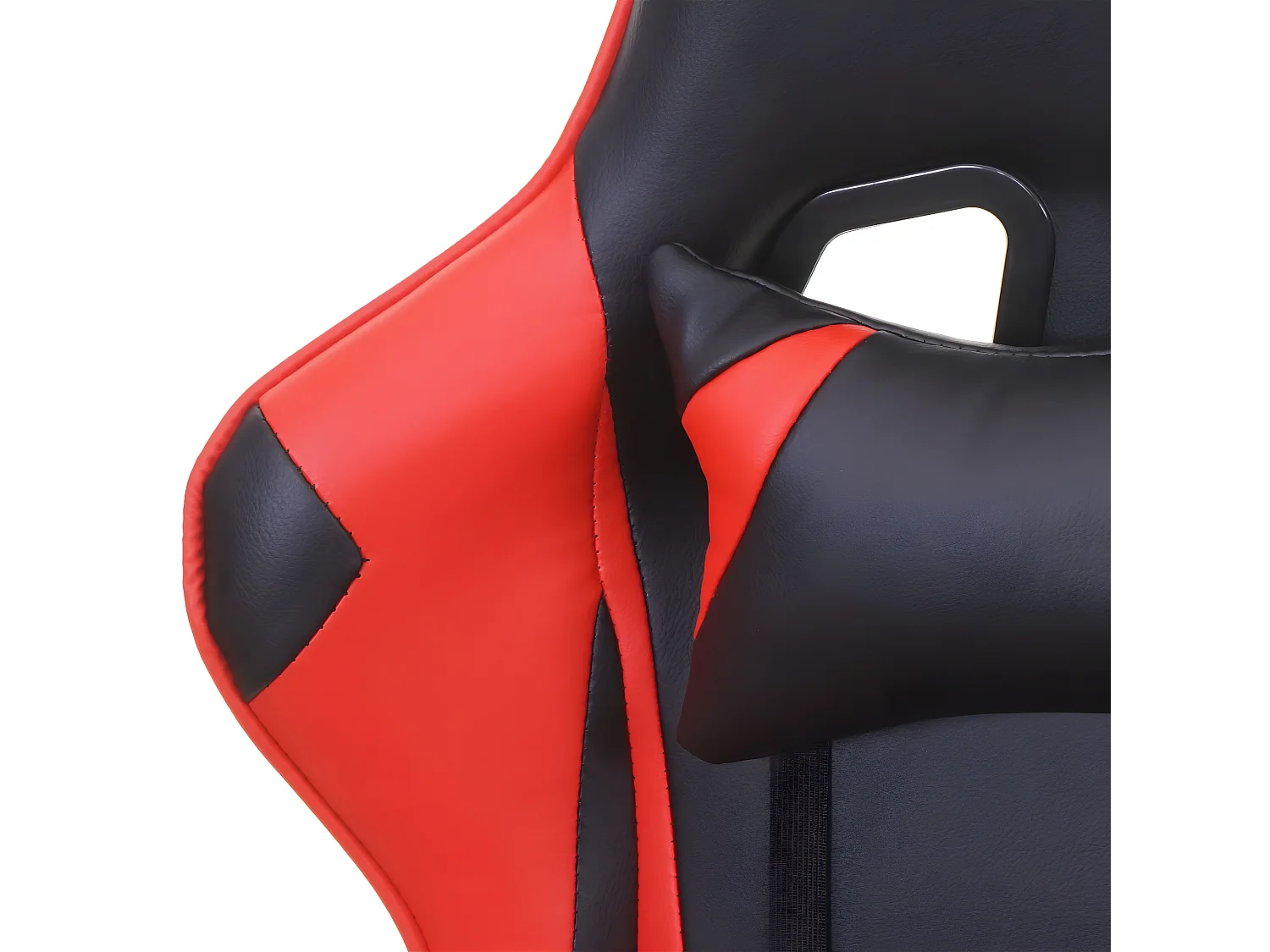 Chaise de bureau MCW-D25,  noir/rouge