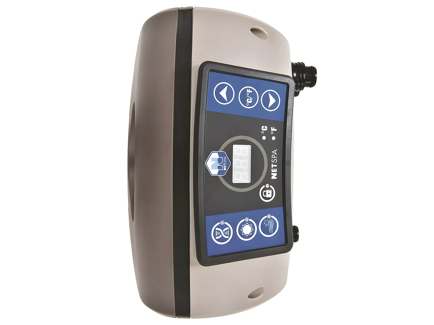 Spa Pack gonfiabile Netspa square Aspen 168x168x70cm - Tripla funzione: Riscaldamento, Filtrazione, Massaggio - Vol. 700L - Posti a sedere 4