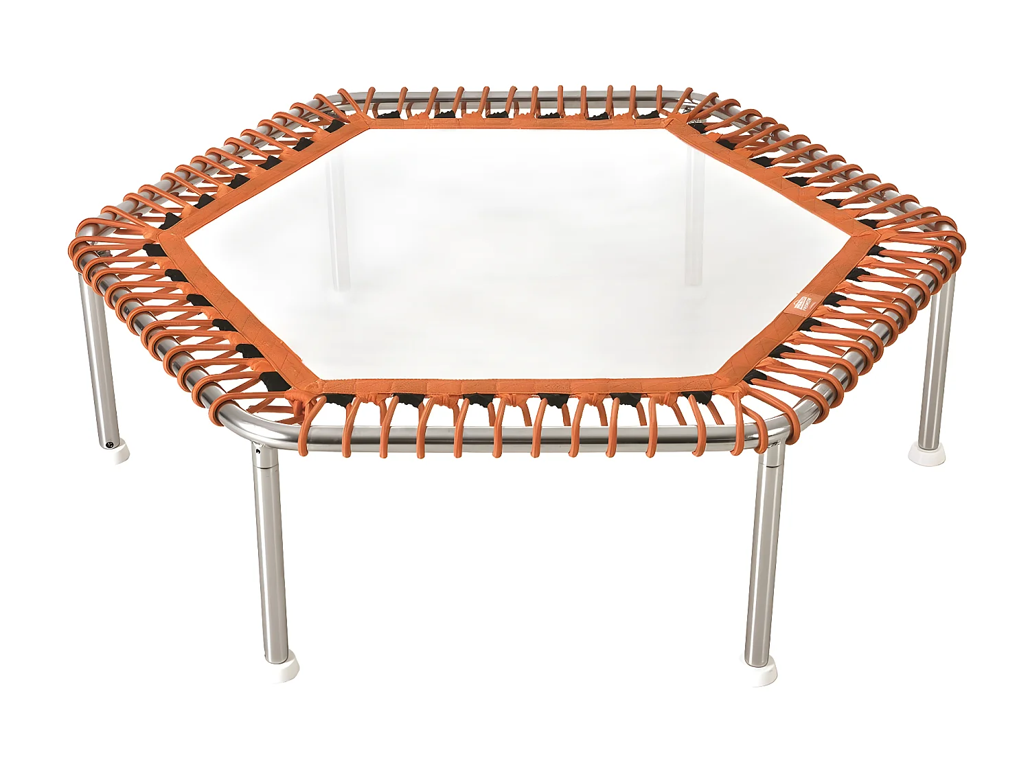 Trampoline aquatique Waterflex 101 x H 34 cm Tramp Premium Rond - Inox - MAX 100 Kg - Modèle Hexagonal