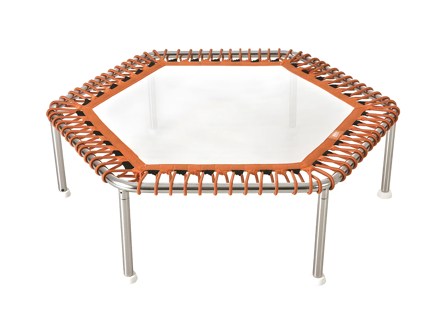 Waterflex Wassertrampolin 101 x H 34 cm Tramp Premium Rund - Edelstahl - MAX 100 Kg - Sechseckiges Modell