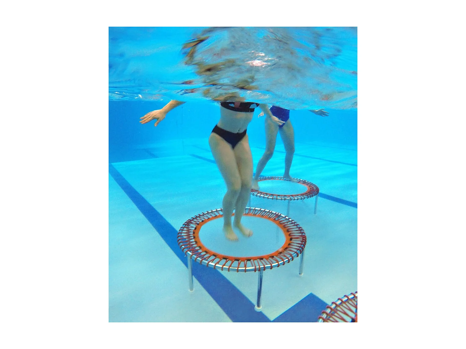 Waterflex trampolín acuático 101 x H 34 cm Tramp Premium Round - Acero inoxidable - MAX 100 Kg - Modelo redondo