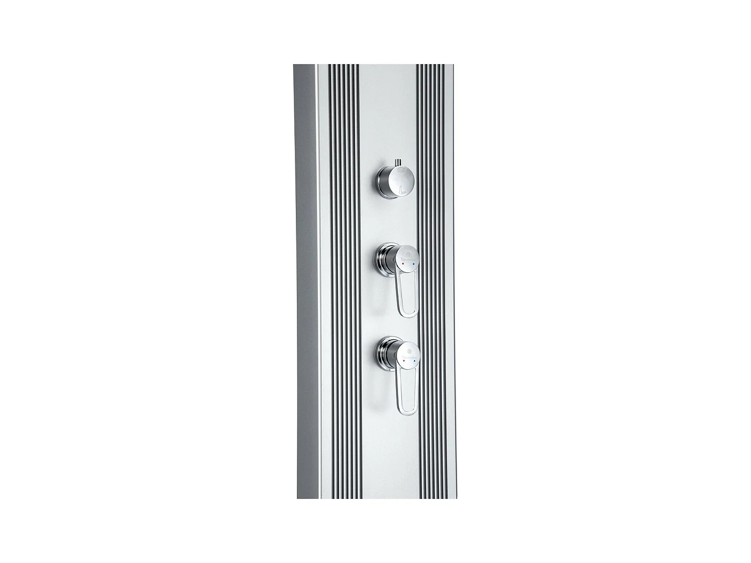 Dada Straight 32,4x14x228cm 40L Doccia ibrida da esterno - Attacchi acqua calda/fredda - Doccetta removibile - Anti-calcare