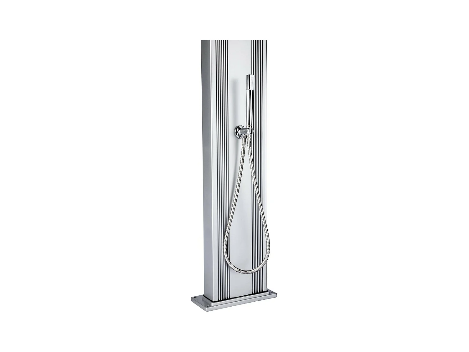 Dada Straight 32,4x14x228cm 40L Doccia ibrida da esterno - Attacchi acqua calda/fredda - Doccetta removibile - Anti-calcare