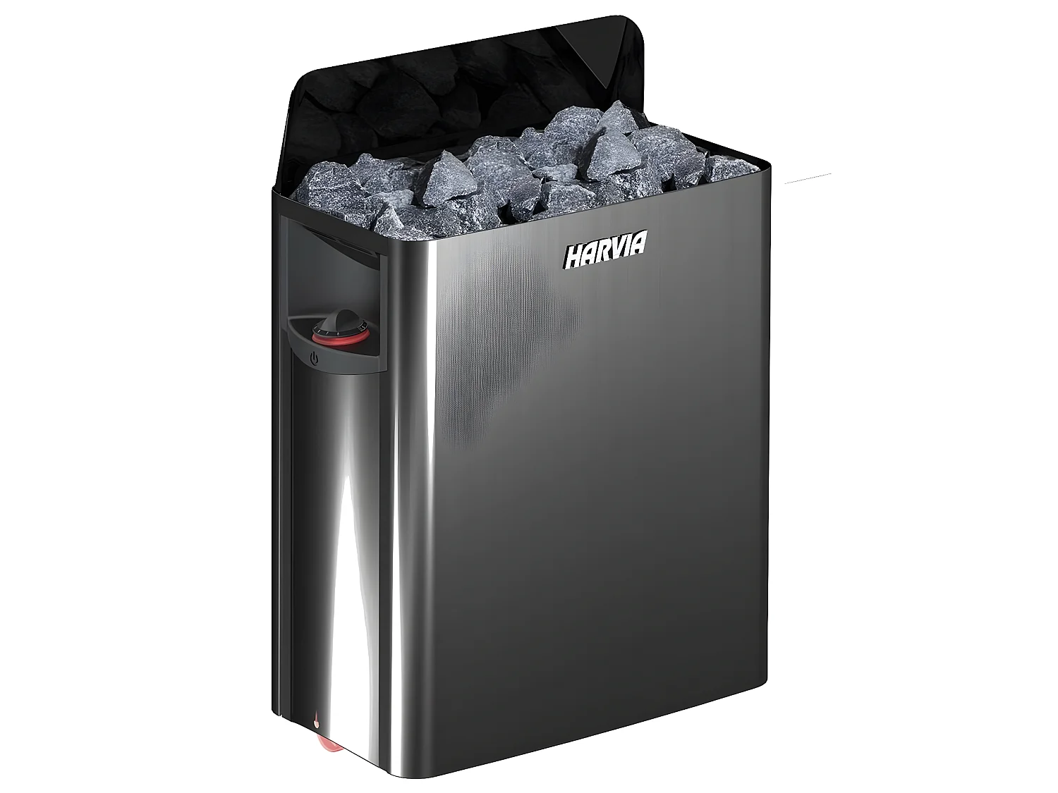 Harvia The Wall Black Steel Poêle pour sauna avec unité de commande intégrée 6 kW