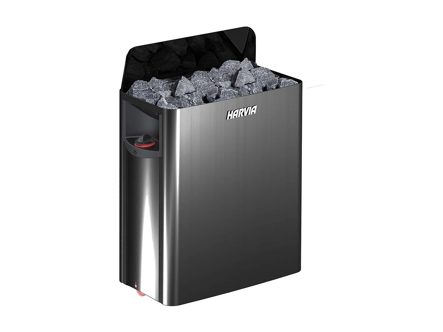 Harvia The Wall Black Steel Poêle pour sauna avec unité de commande intégrée 6 kW