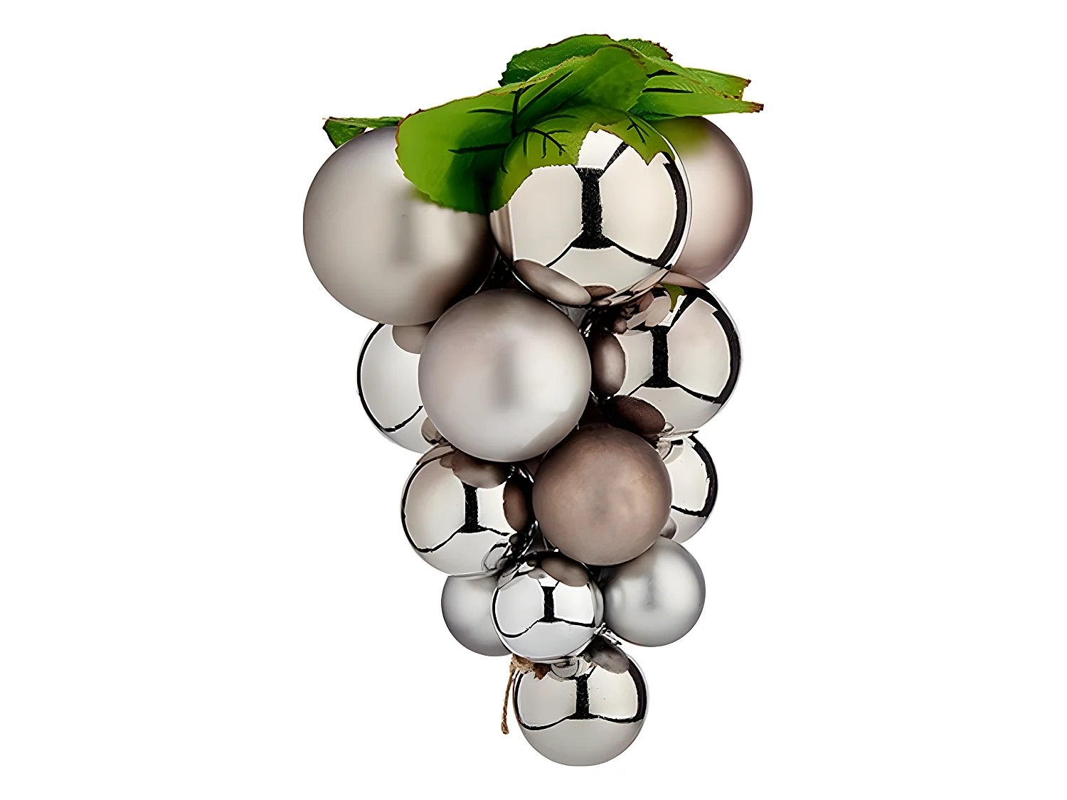 Boules de Noël Petit Raisins Argenté Plastique 15 x 15 x 20 cm