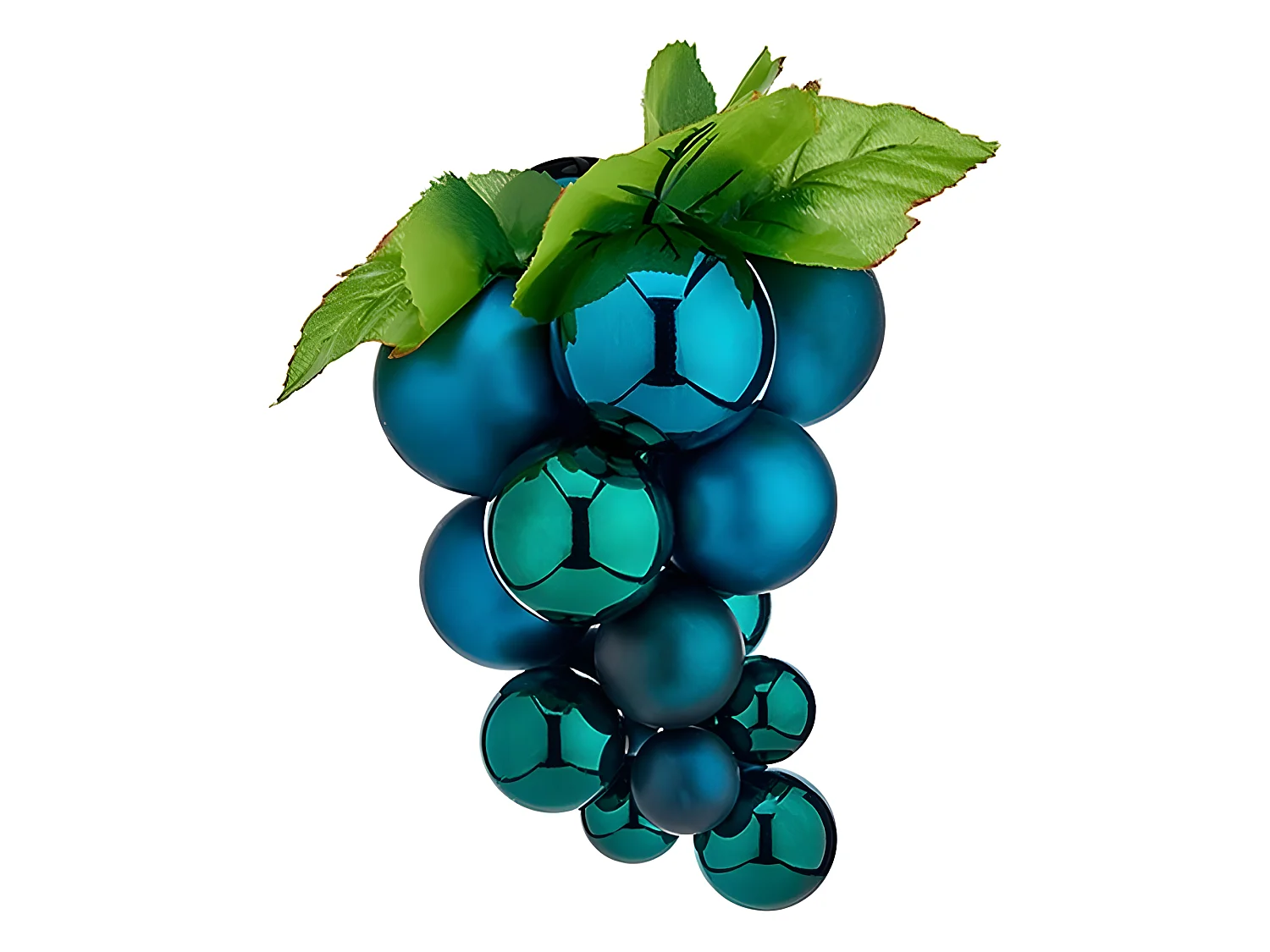 Boules de Noël Petit Raisins Bleu Plastique 15 x 15 x 20 cm