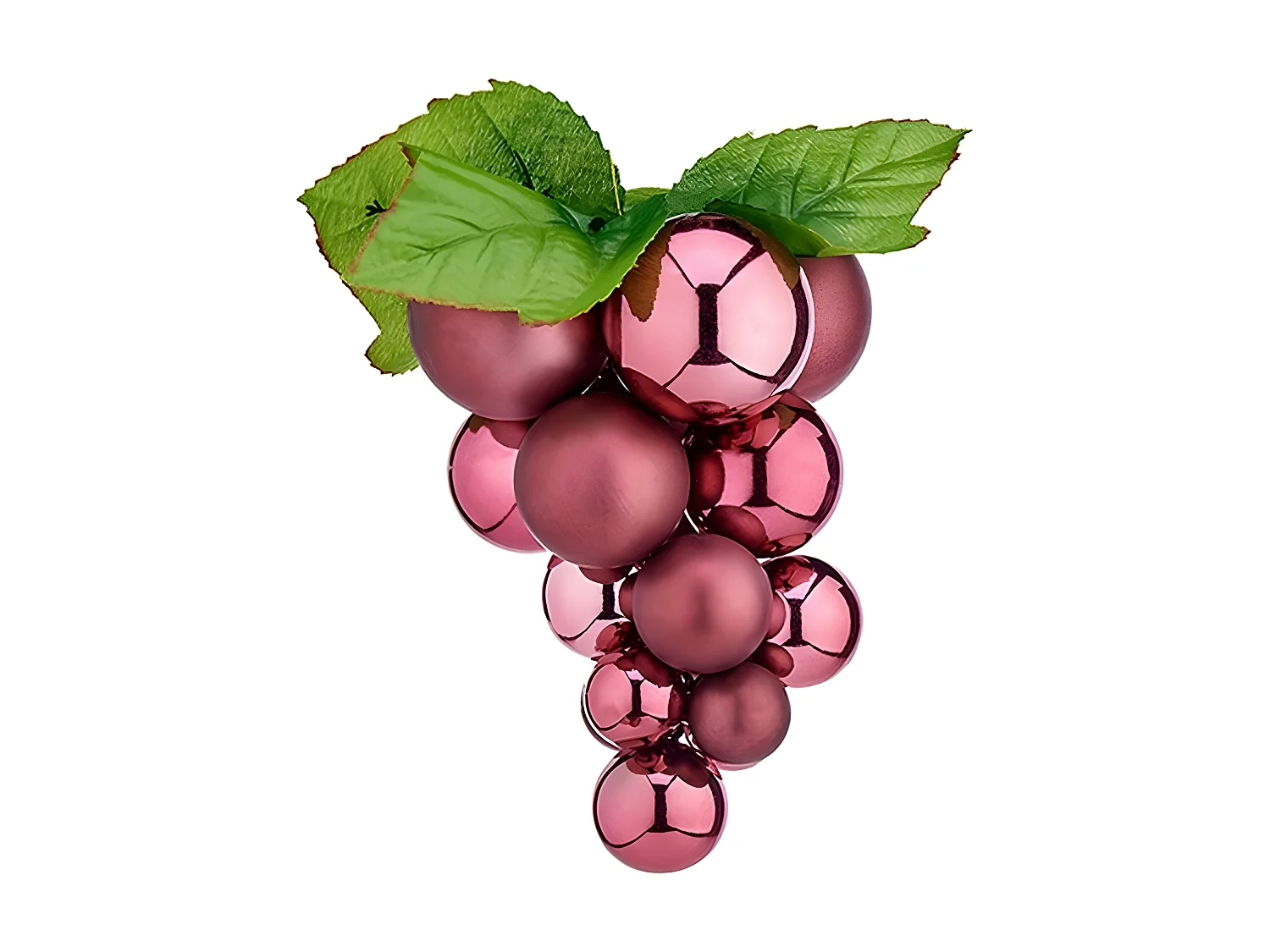Boules de Noël Petit Raisins Rose Plastique 15 x 15 x 20 cm