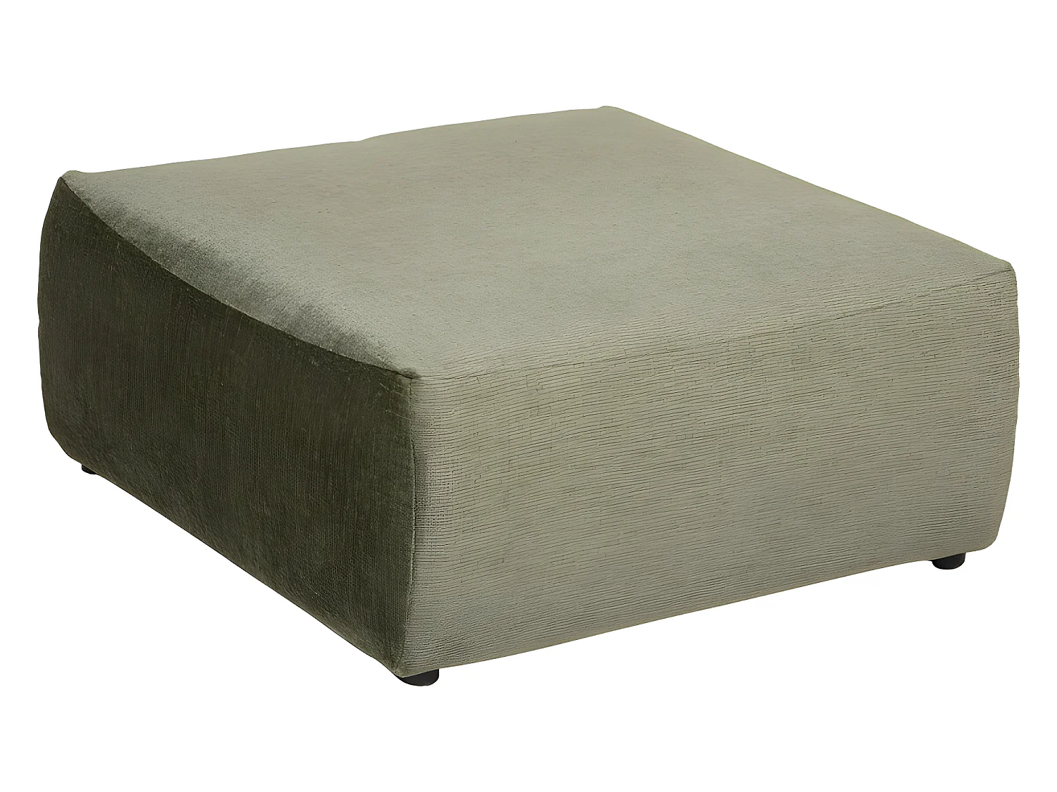 Pouf en Velours "Mavuno" 93cm Vert Cèdre