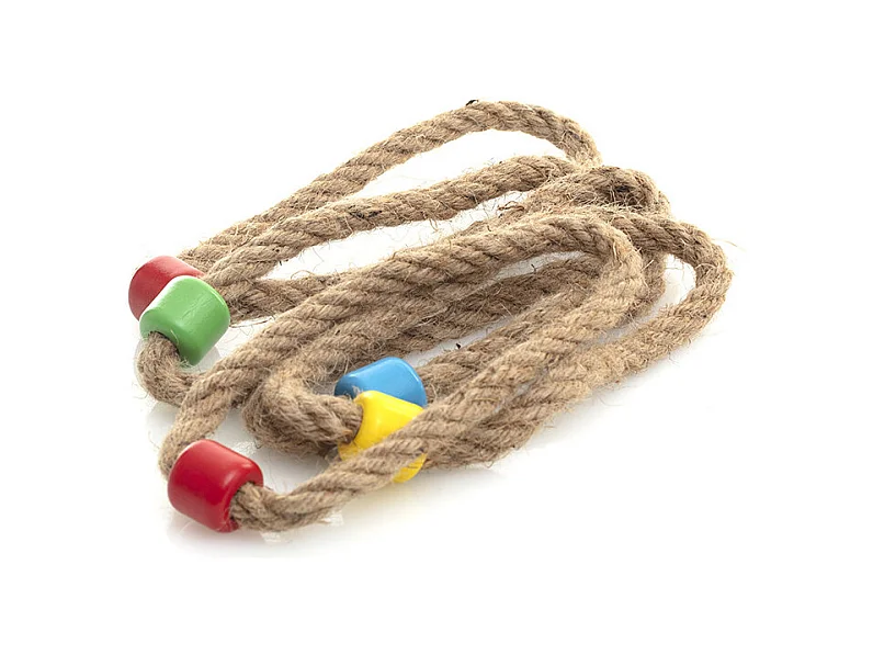 Jeu de lancer d'anneaux en bois pour l'extérieur - Naturel clair