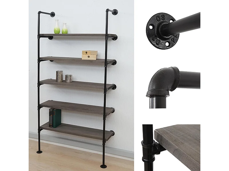 Staande plank MCW-C45,  grijsbruin