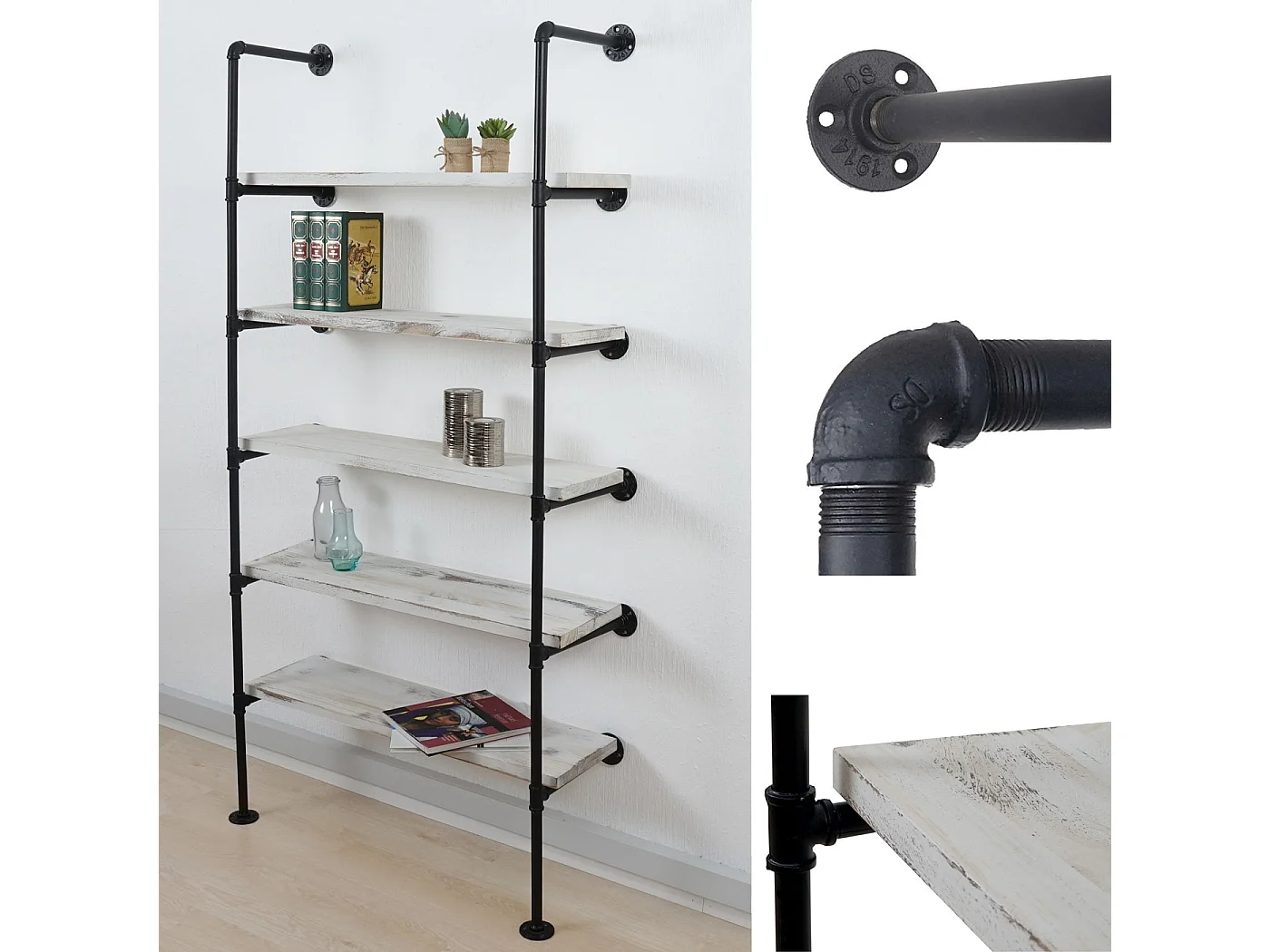 Étagère sur pied MCW-C45,  blanc