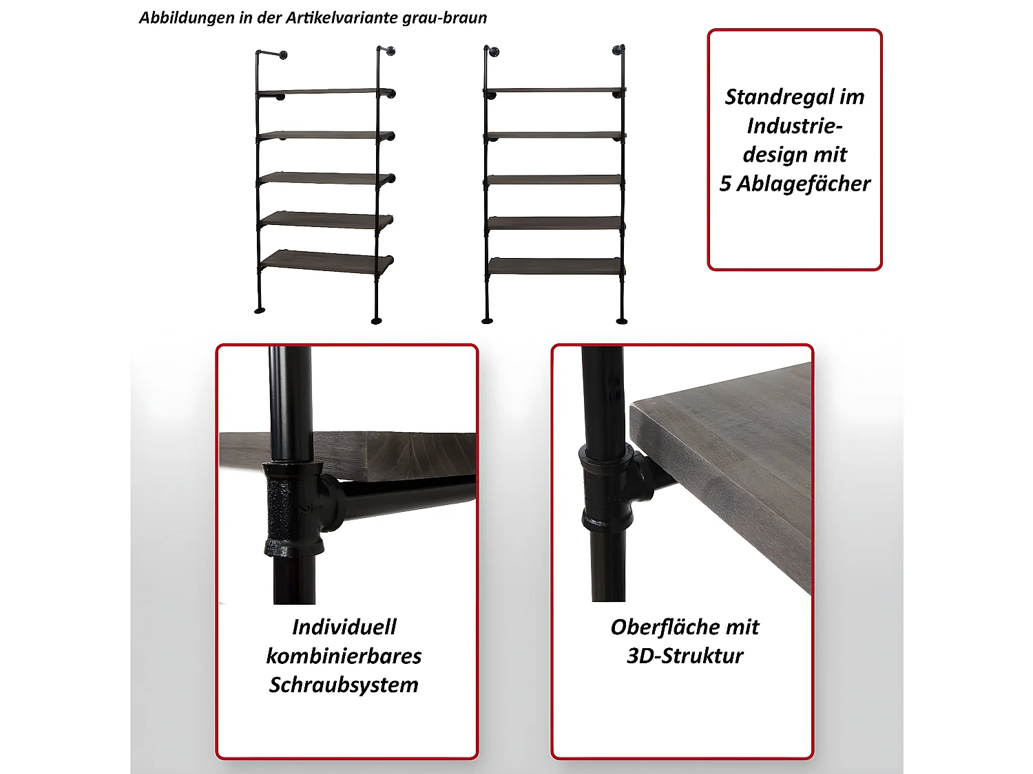 Étagère sur pied MCW-C45,  blanc
