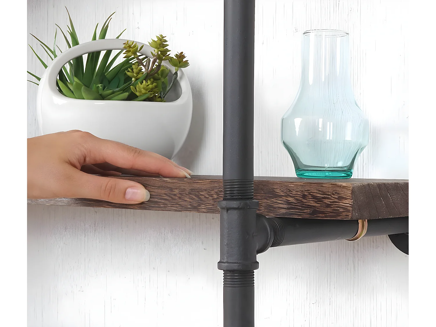 Prateleira de pé MCW-C45,  castanho