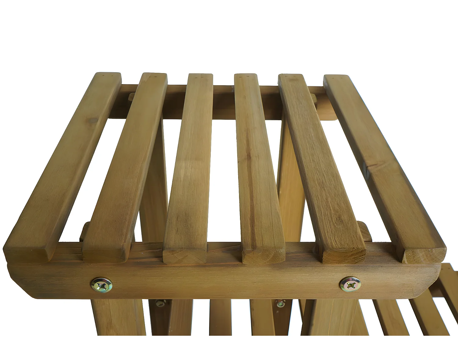 Estantería MCW-L71, Estantería para plantas MCW-L71, estantería escalera para flores, 5 estantes, 95x105x25cm madera de abeto para exteriores MVG, marrón
