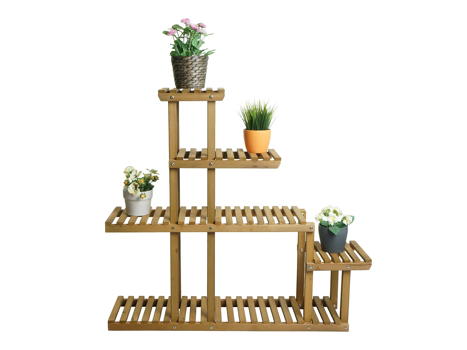 Étagère à plantes MCW-L71,  brun
