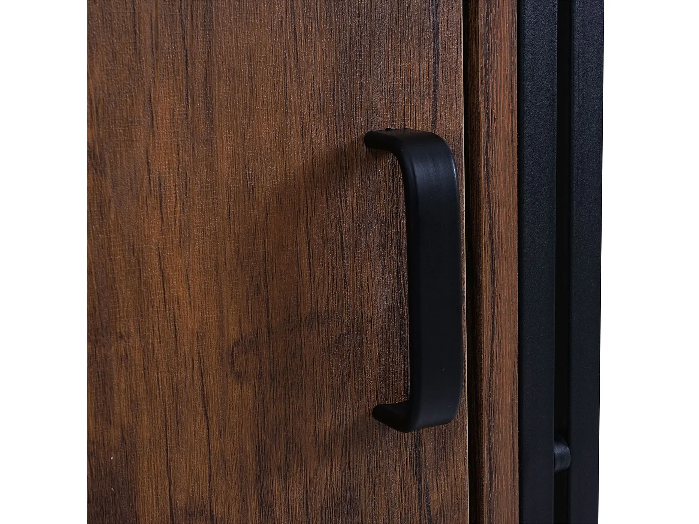 Bücherregal MCW-A27, Regal Standregal Wohnregal, Staufach mit Tür 165x55cm 3D-Struktur Wildeiche-Optik