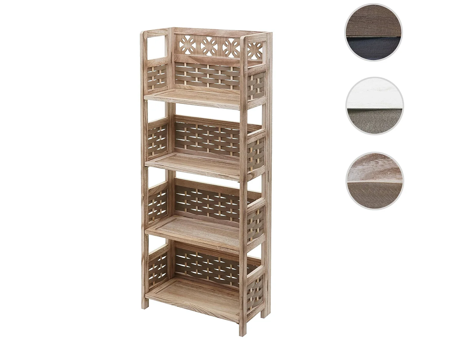 Étagère MCW-K86,  brun, tressage brun