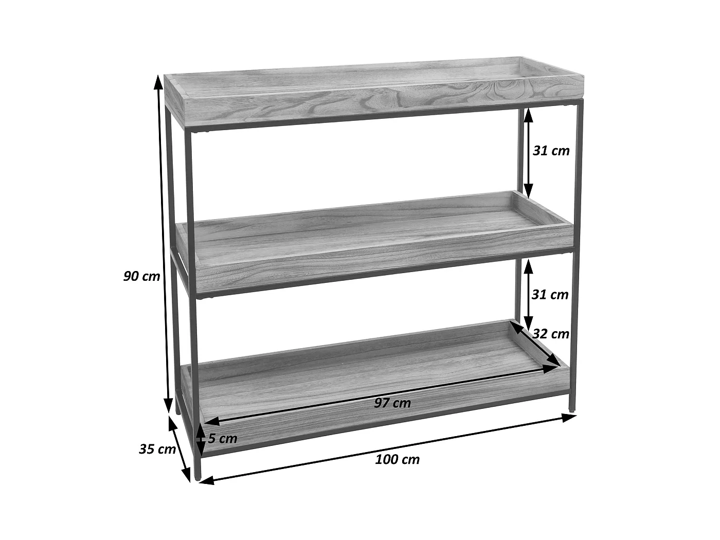 Plank MCW-K71,  donkerbruin