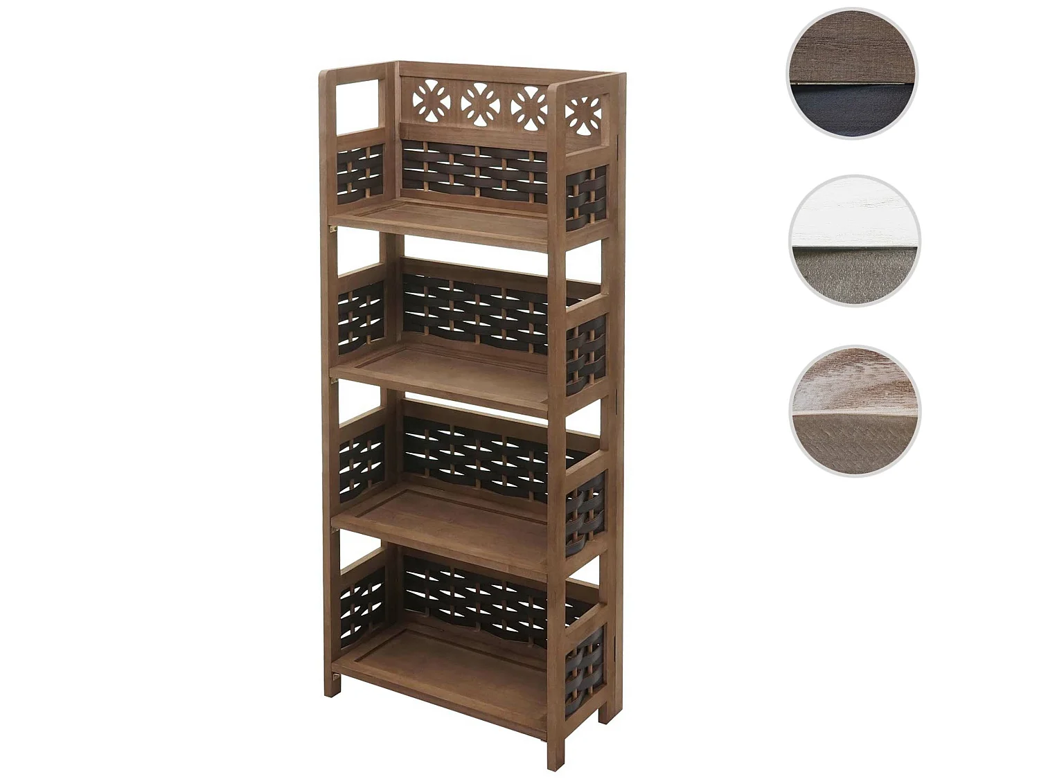 Regal MCW-K86, Dunkelbraun, Geflecht dunkelbraun