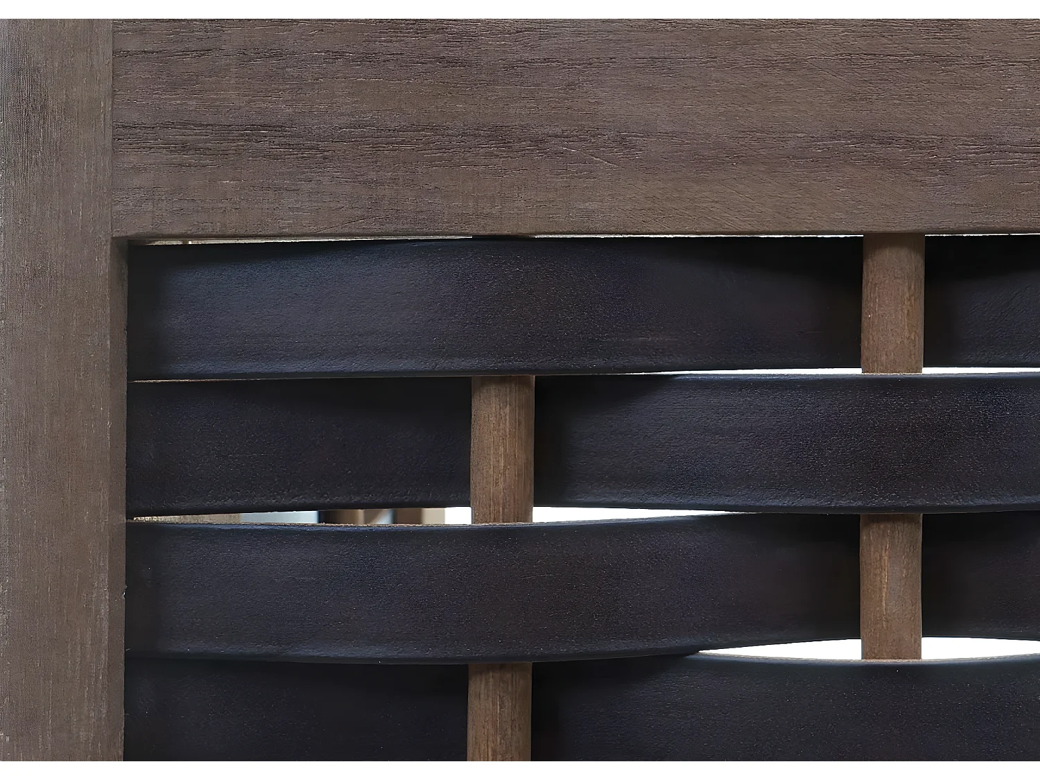 Étagère MCW-K86,  brun foncé, tressage brun foncé