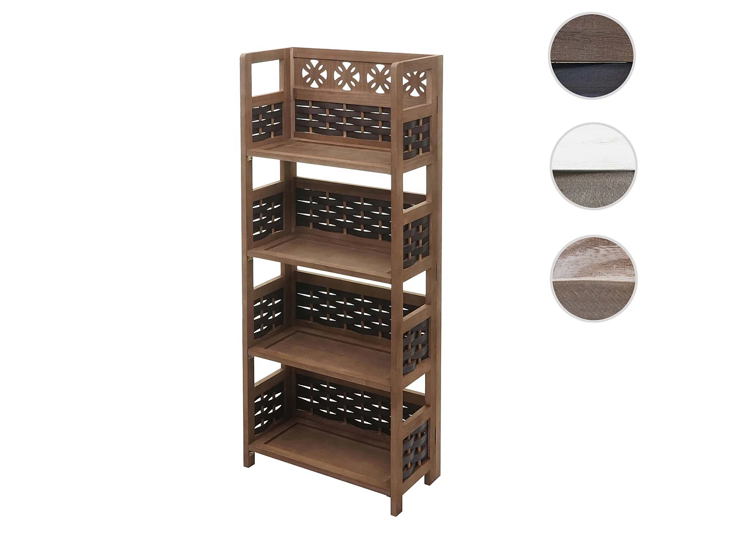 Regal MCW-K86, Dunkelbraun, Geflecht dunkelbraun