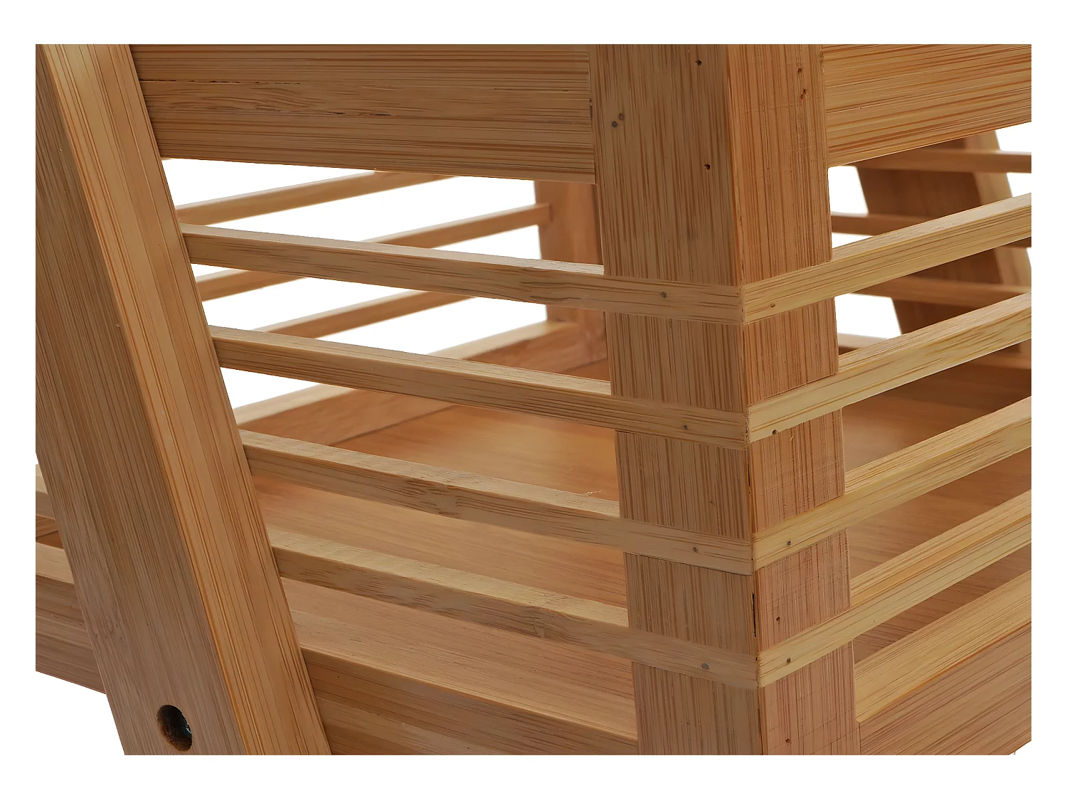 Scaffale 3x ceste portaoggetti portavasi bagno piante MCW-M21 77x23x30cm bambù