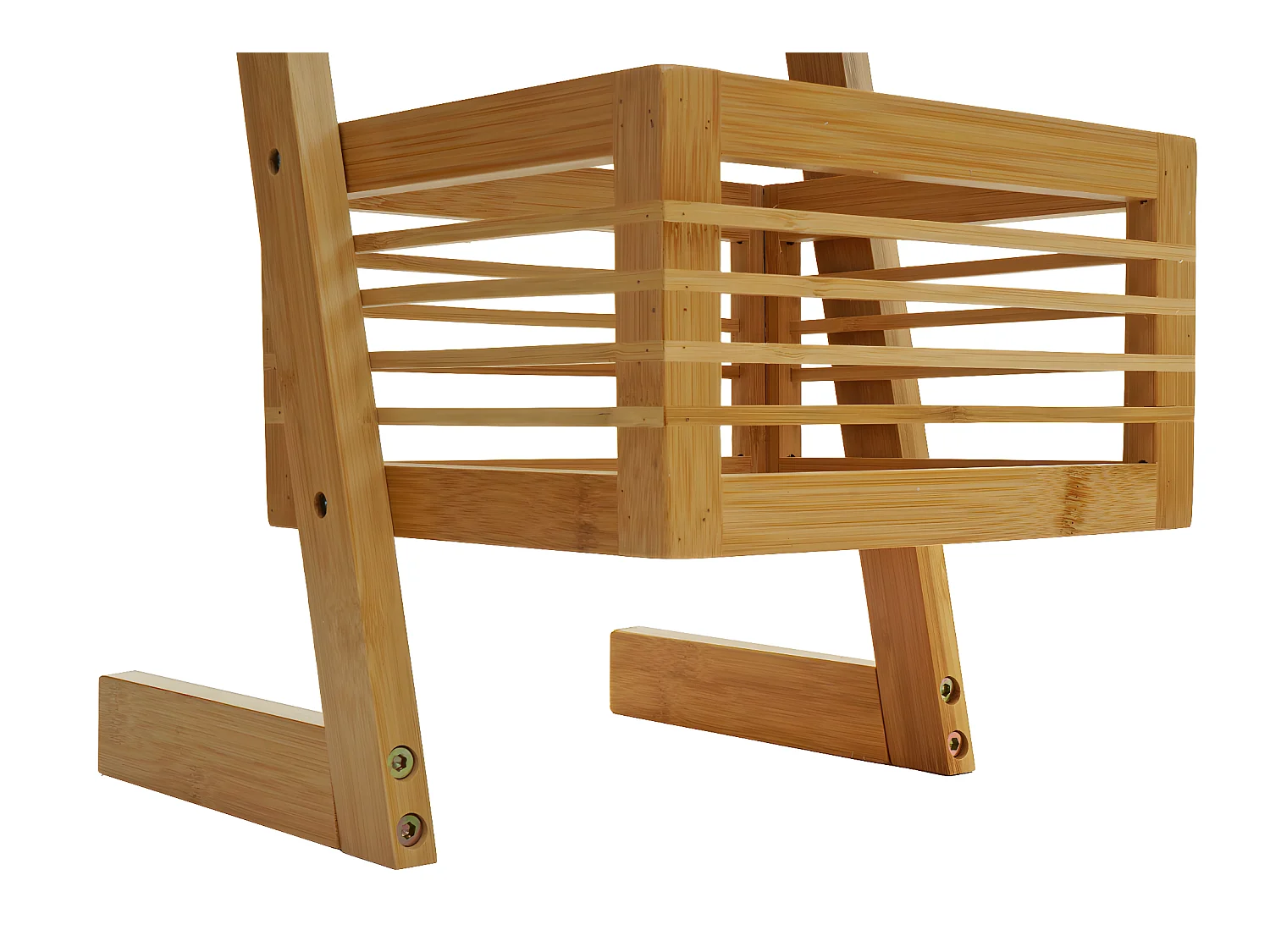 Scaffale 3x ceste portaoggetti portavasi bagno piante MCW-M21 77x23x30cm bambù