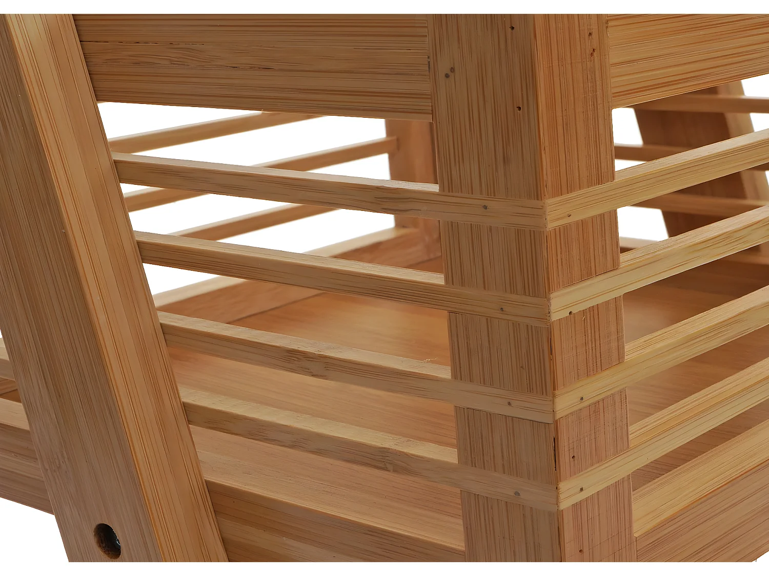 Scaffale 3x ceste portaoggetti portavasi bagno piante MCW-M21 77x23x30cm bambù