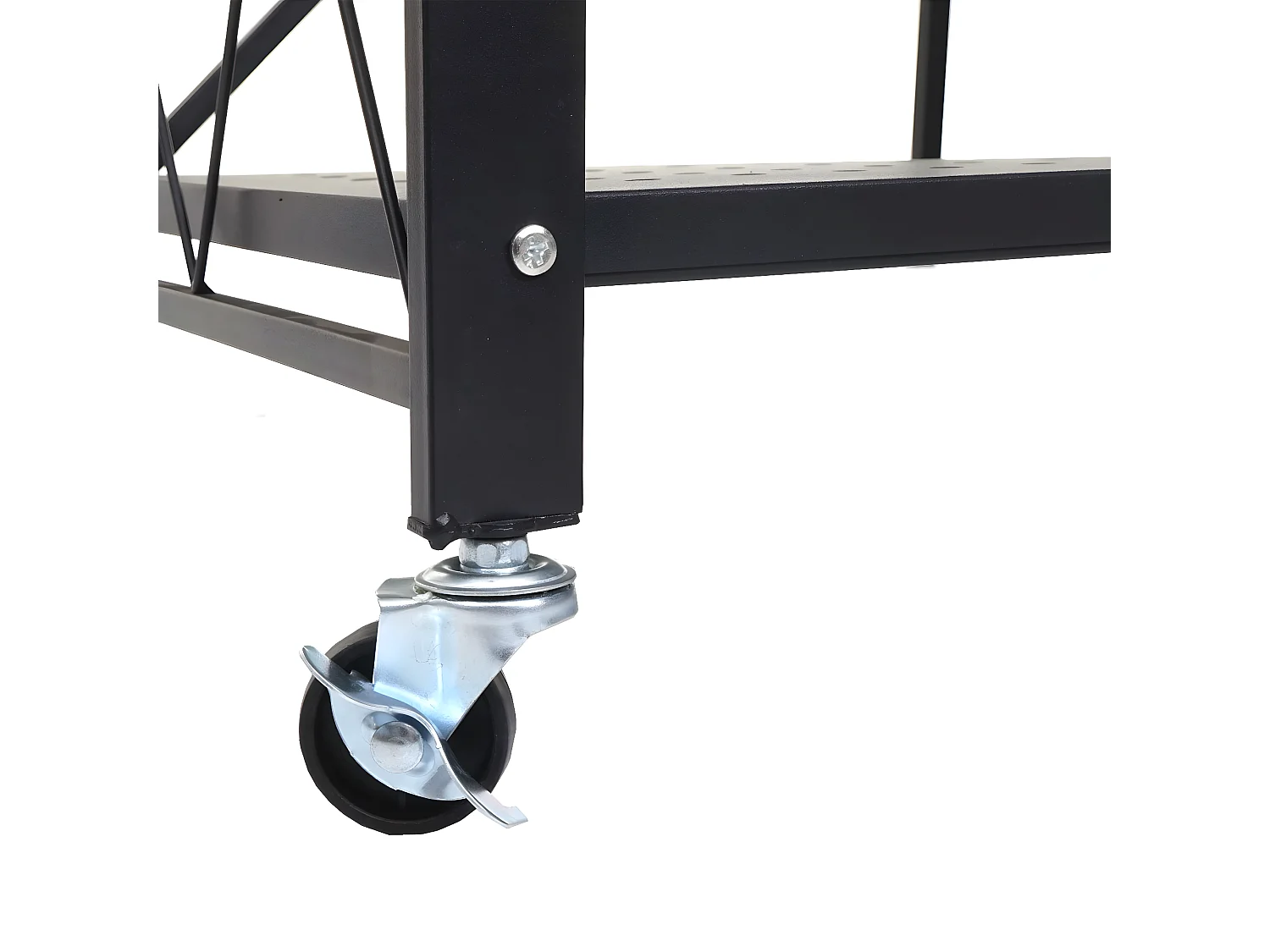 Étagère MCW-J85 pliable,  noir, 4 niveaux