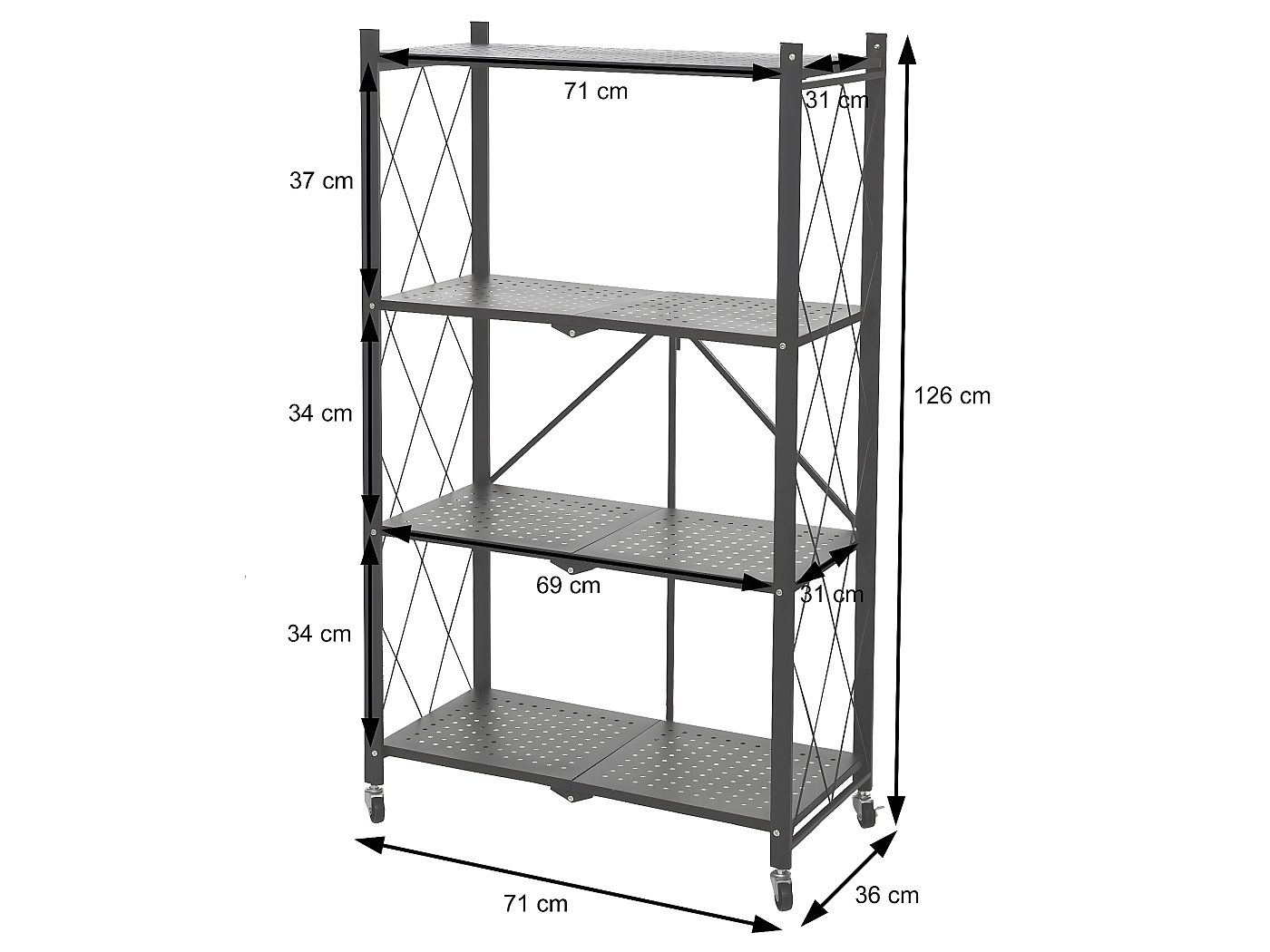 HOMCOM Scrivania Pieghevole A Parete Salvaspazio Con Ripiani Per Casa E Ufficio In Truciolato 100x18x74 Cm 62087960
