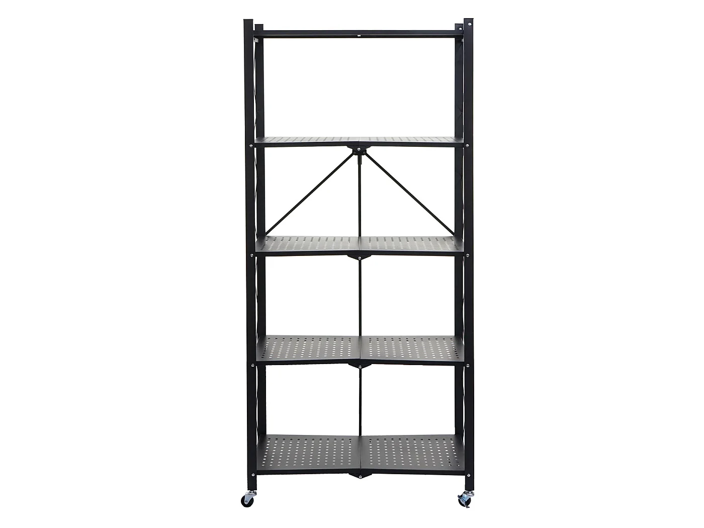 Unidade de prateleiras dobráveis MCW-J85,  preto, 5 níveis