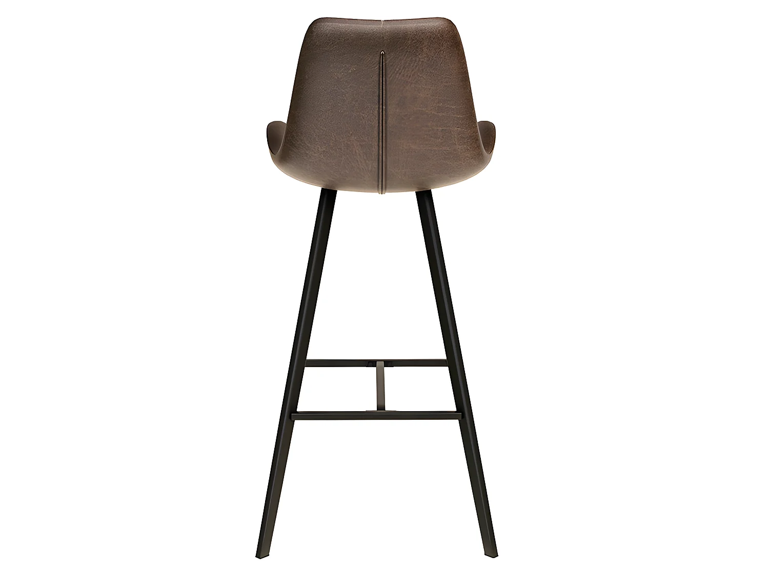 Tabouret de bar Palmas PU brun foncé
