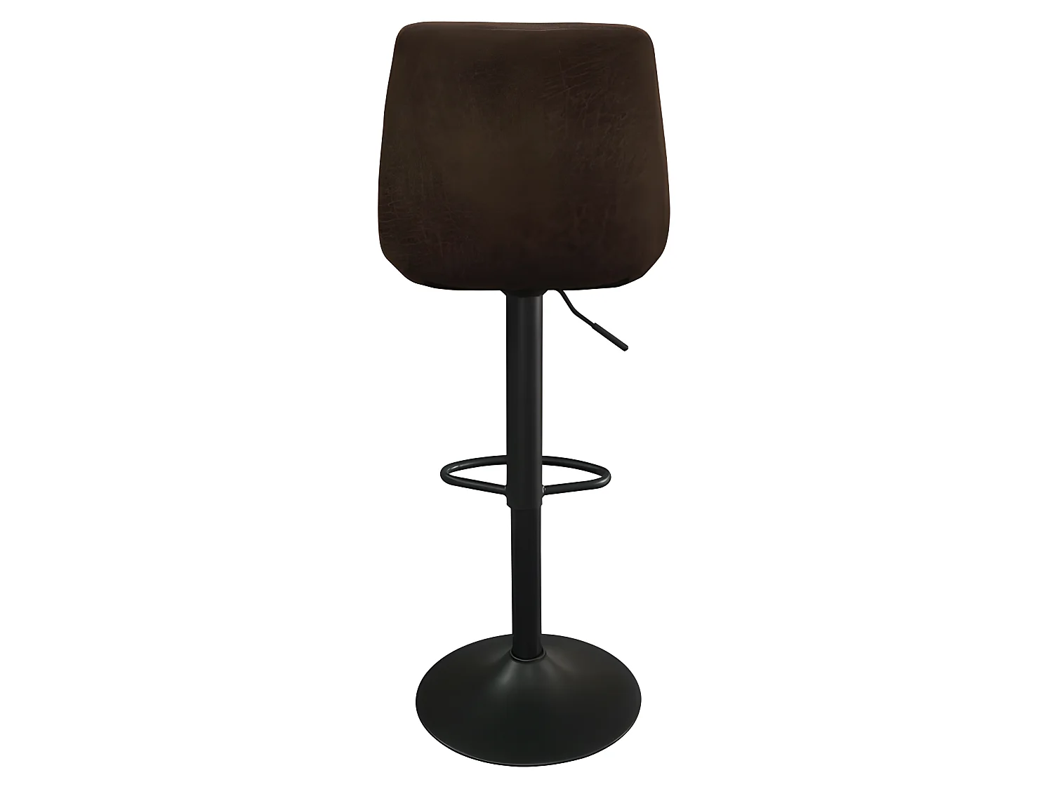 Tabouret de bar pivotant Barcelona PU brun foncé