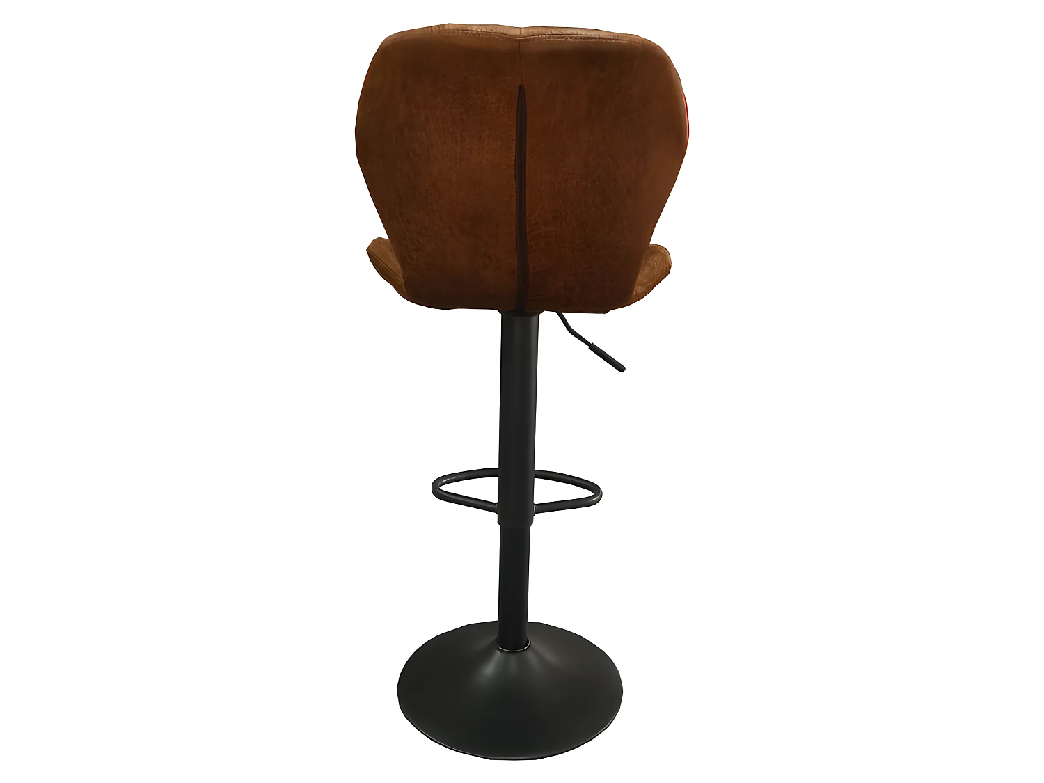 Tabouret de bar pivotant Malaga PU cognac