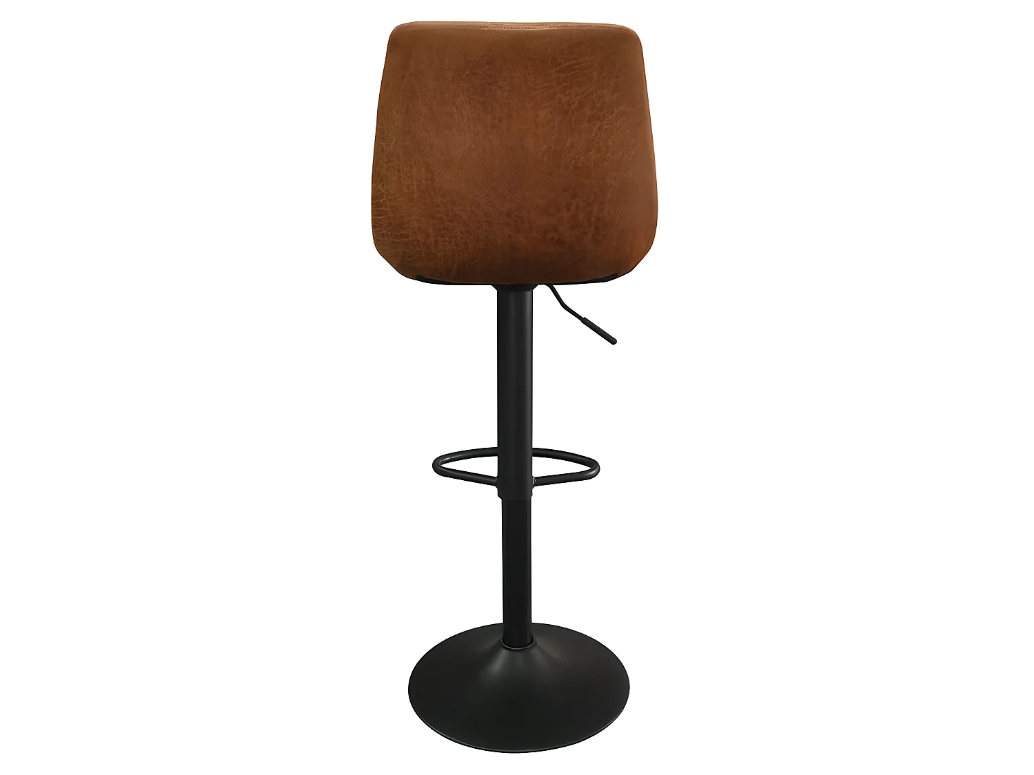Tabouret de bar pivotant Barcelona PU cognac