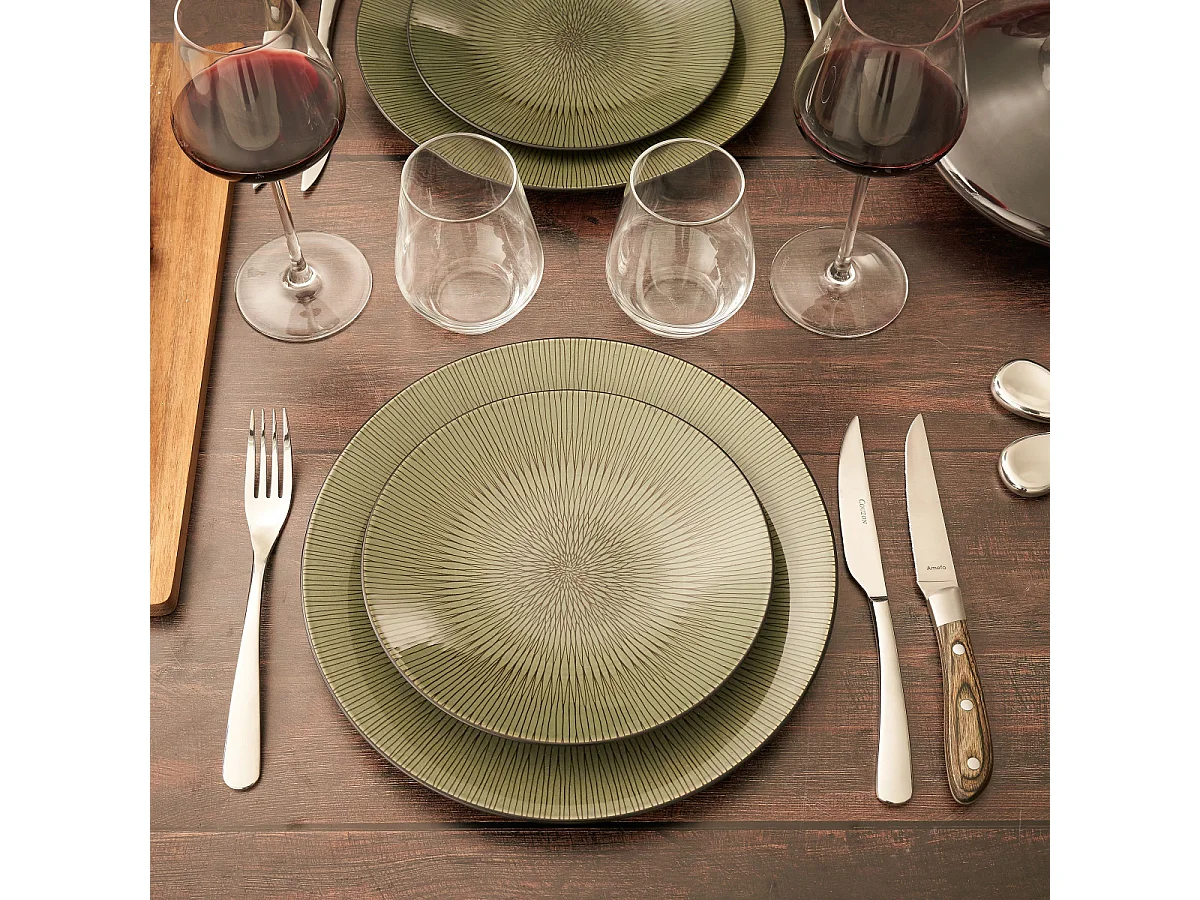 Achille - Coffret 4 couteaux steak bois de pakka