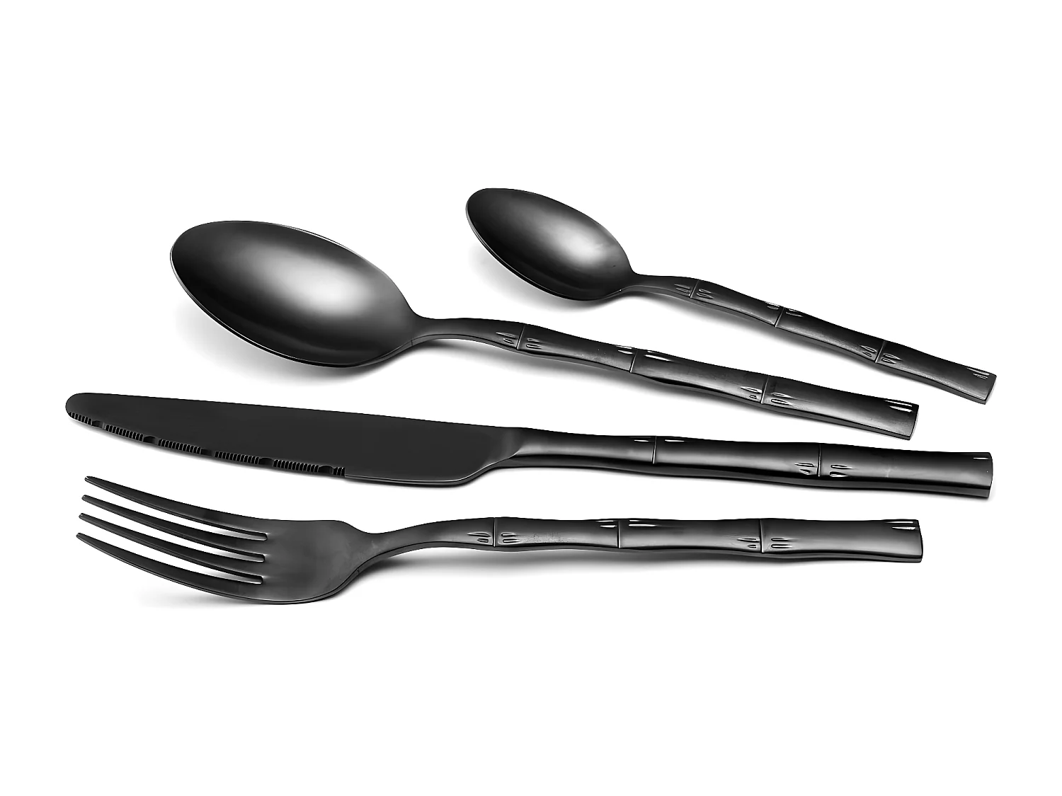 Canisse - Ménagère 16 pièces Noir mat