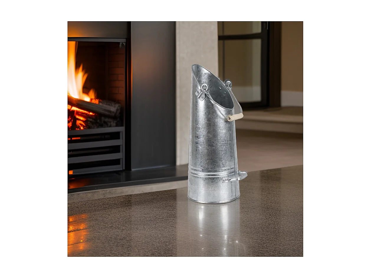 Seau à cendres zinc lourd