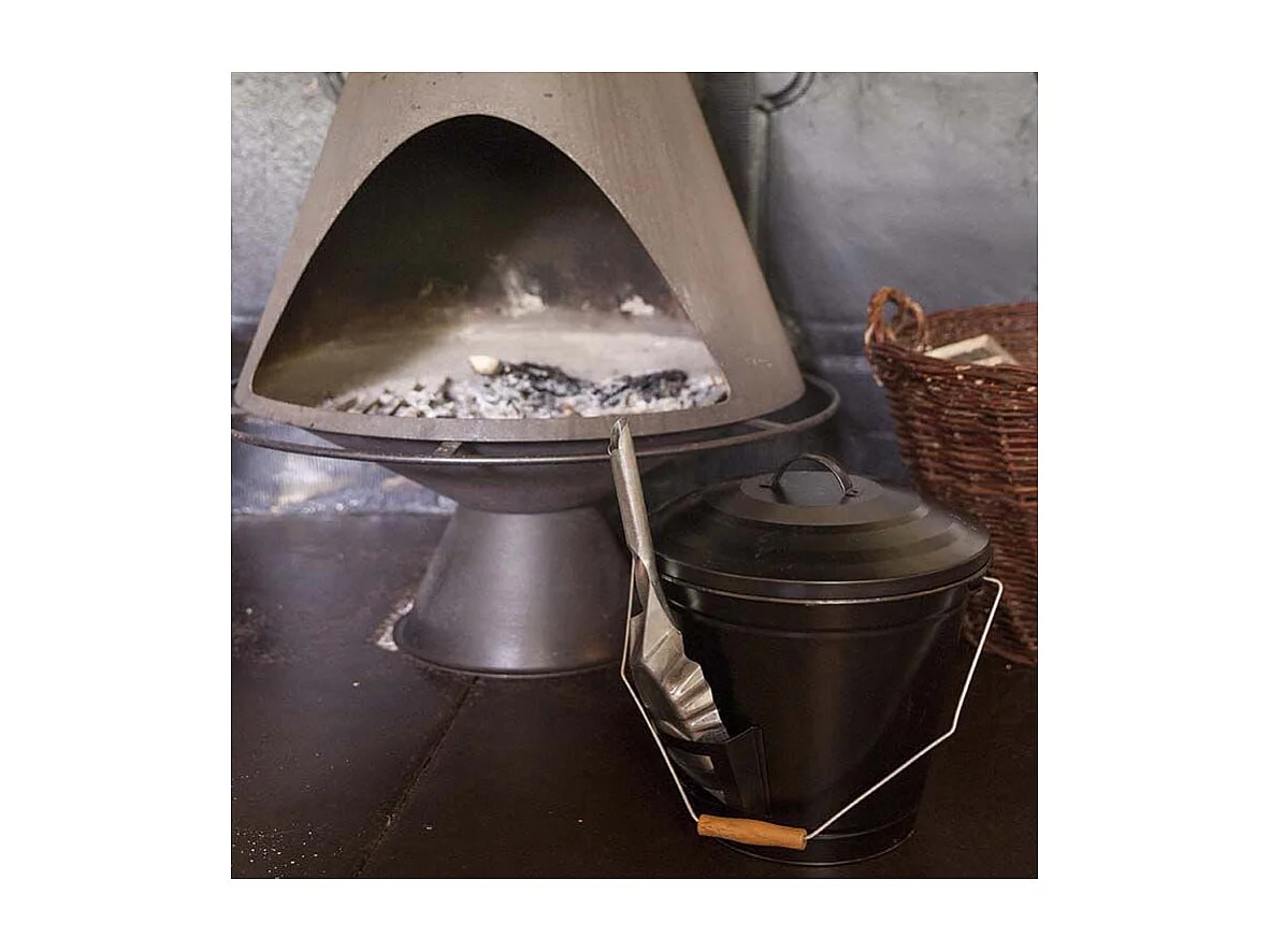 Seau à cendres avec pelle