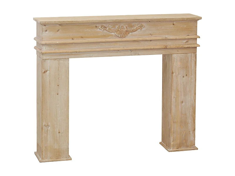 Manteau de cheminée en pin naturel