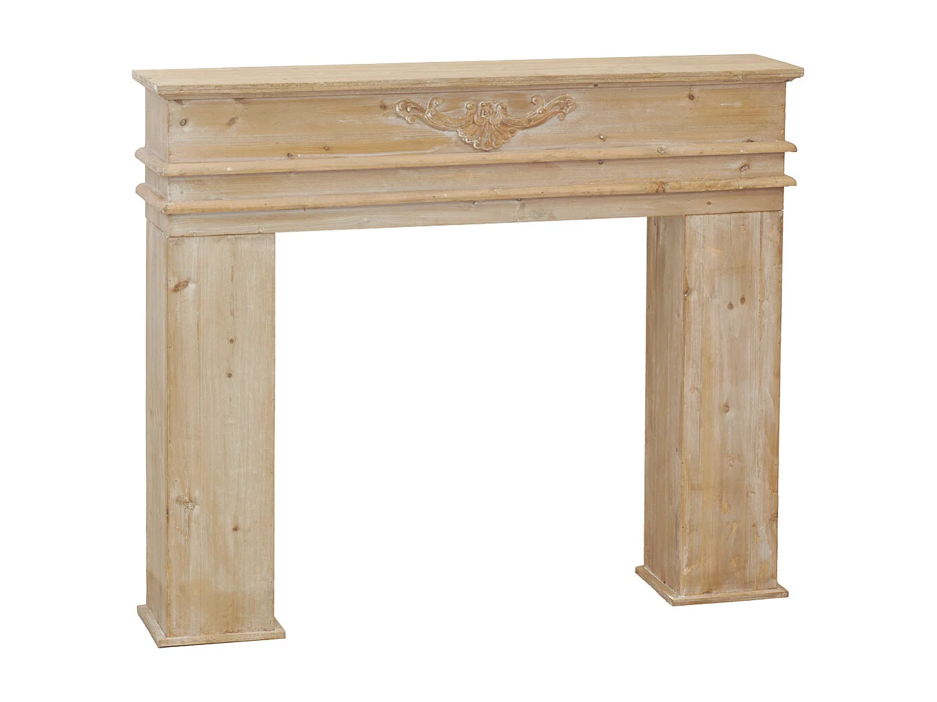 Manteau de cheminée en pin naturel