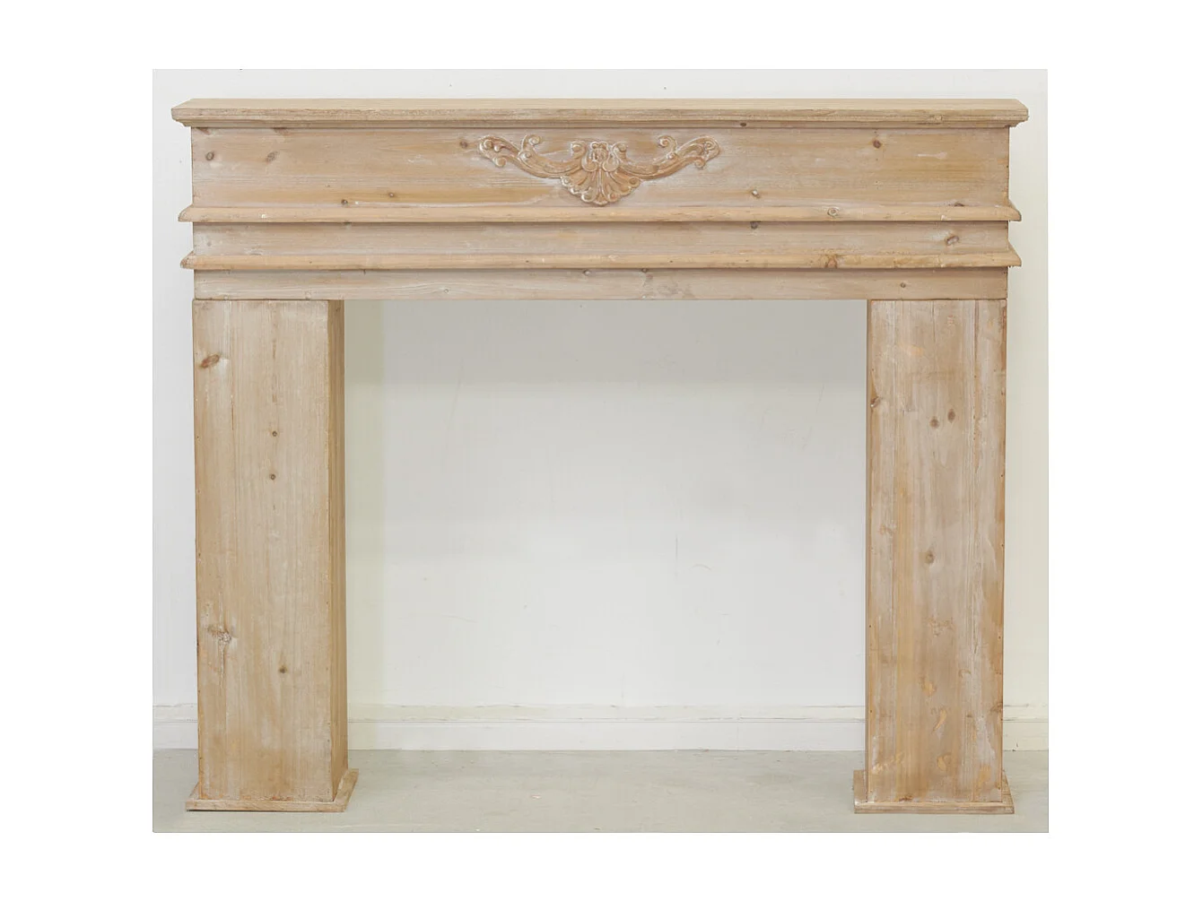 Manteau de cheminée en pin naturel